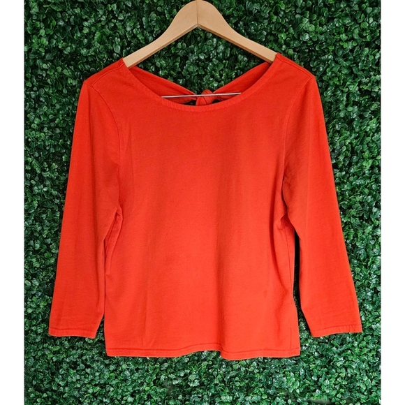 FREE WHEN ADDED TO BUNDLE J.Crew Tie-Back Boatneck shirt - Picture 1 of 4